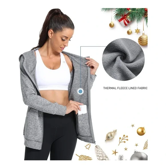 NWY Hibelle Classic Black Women's Zip-Up Hoodie - Picture 2 of 7